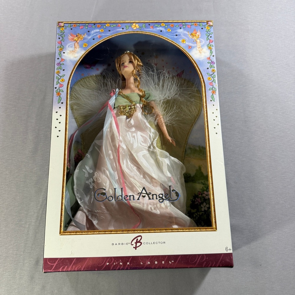 Barbie Collector Golden Angel Doll Pink Label J9187 Katiana Jimenez New In Box